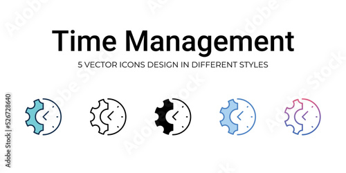 Time Management icon. Design from Business management collection. vector illustration