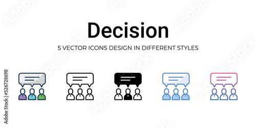 Decision icon. Design from Business management collection. vector illustration