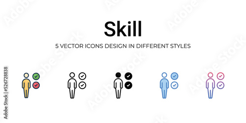 Skill icon. Design from Business management collection. vector illustration
