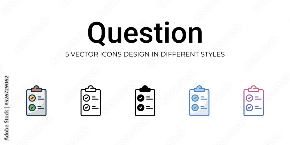 Question icon. Design from Business management collection. vector illustration Question icon. Design from Business management collection. vector illustration