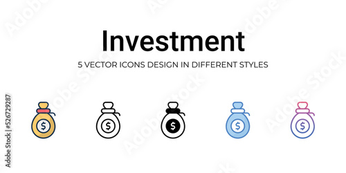 Investment icon. Design from Business management collection. vector illustration