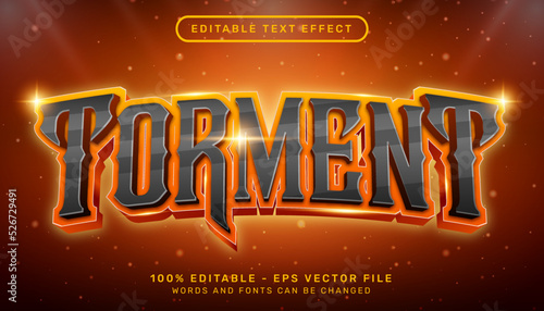 torment light color 3d text effect and editable text effect