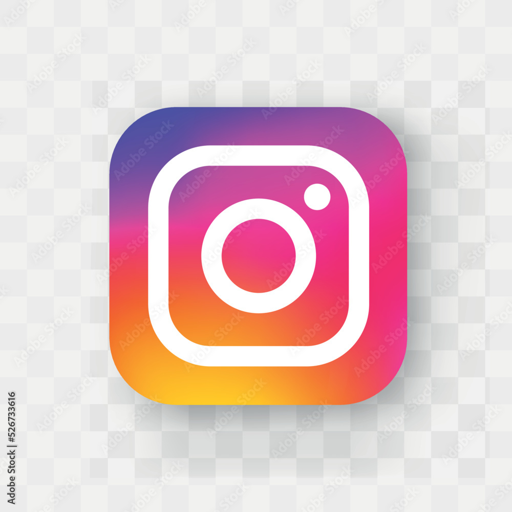 Social media icons illustration instagram. Instagram icon. Instagram logo. Instagram vector