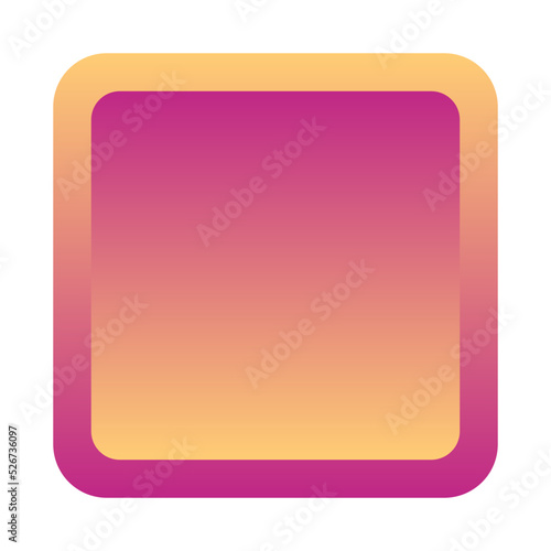 gradient square button 