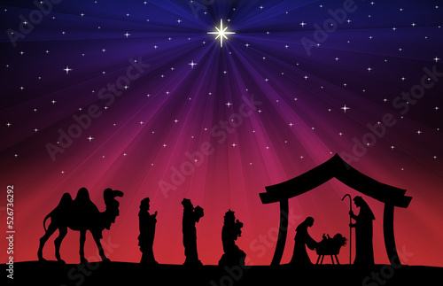 Christmas Nativity Scene background