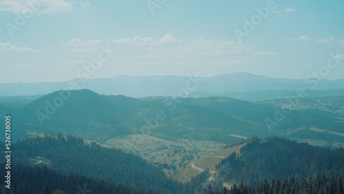 Fototapeta Naklejka Na Ścianę i Meble -  Carpathian mountains during the day in summer