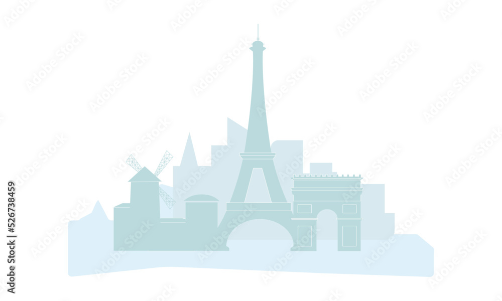 Obraz premium Paris silhouette