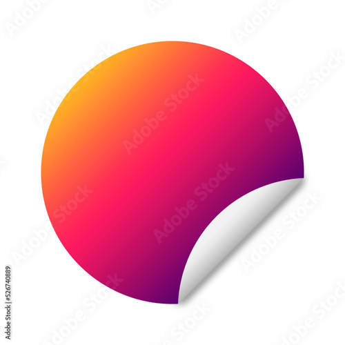 gradient rectangle sticker background 