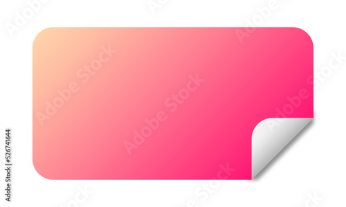 gradient rectangle sticker background 
