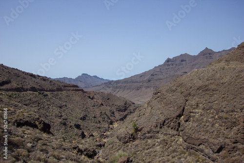 Stunning view over the mountains in Gran Canaria