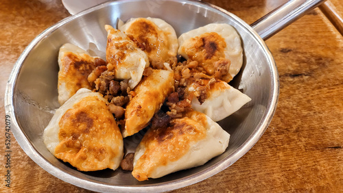 Pierogi, typical polish fried dumplings