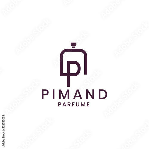 Letter D Parfume Logo Design. Initial D Fragrant Logo Identity for Branding, Business, Parfume, Fasion and Luxury Brand