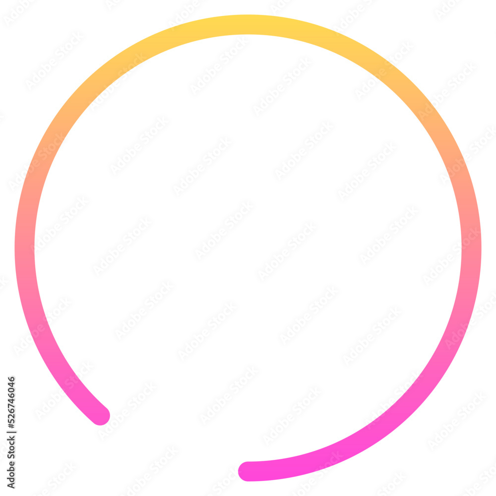 Obraz premium gradient broken round background 