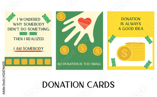 Donation is always a good idea card. Charity gift card for volunteering. Collect contribution from budget