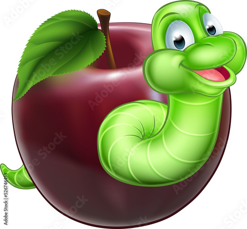 Worm and Apple