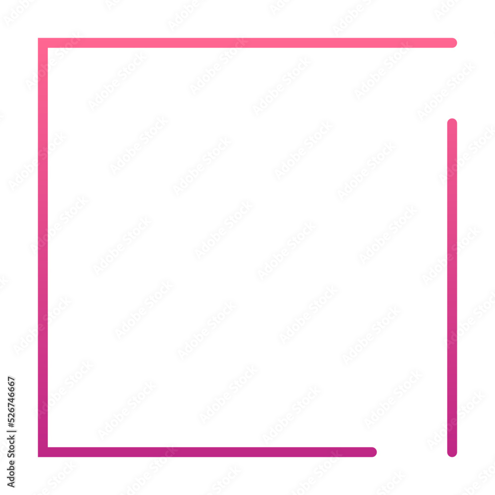 gradient broken square frame
gradient broken square frame