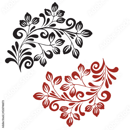 Vintage pattern. Slavic Russian old style