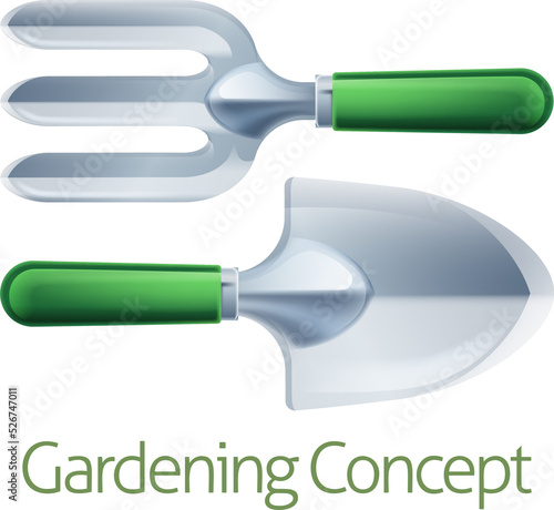 Gardening Tools Concept