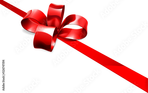 Red Bow Gift Background