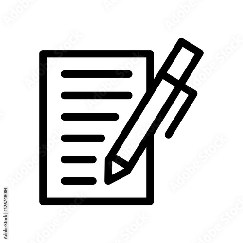 essay icon design vector illustration high quality black style