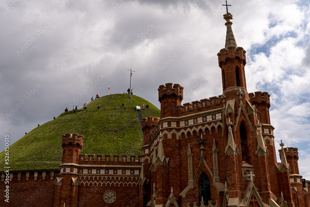 Naklejka premium kraków, wawel, kopiec, stare miasto, polska