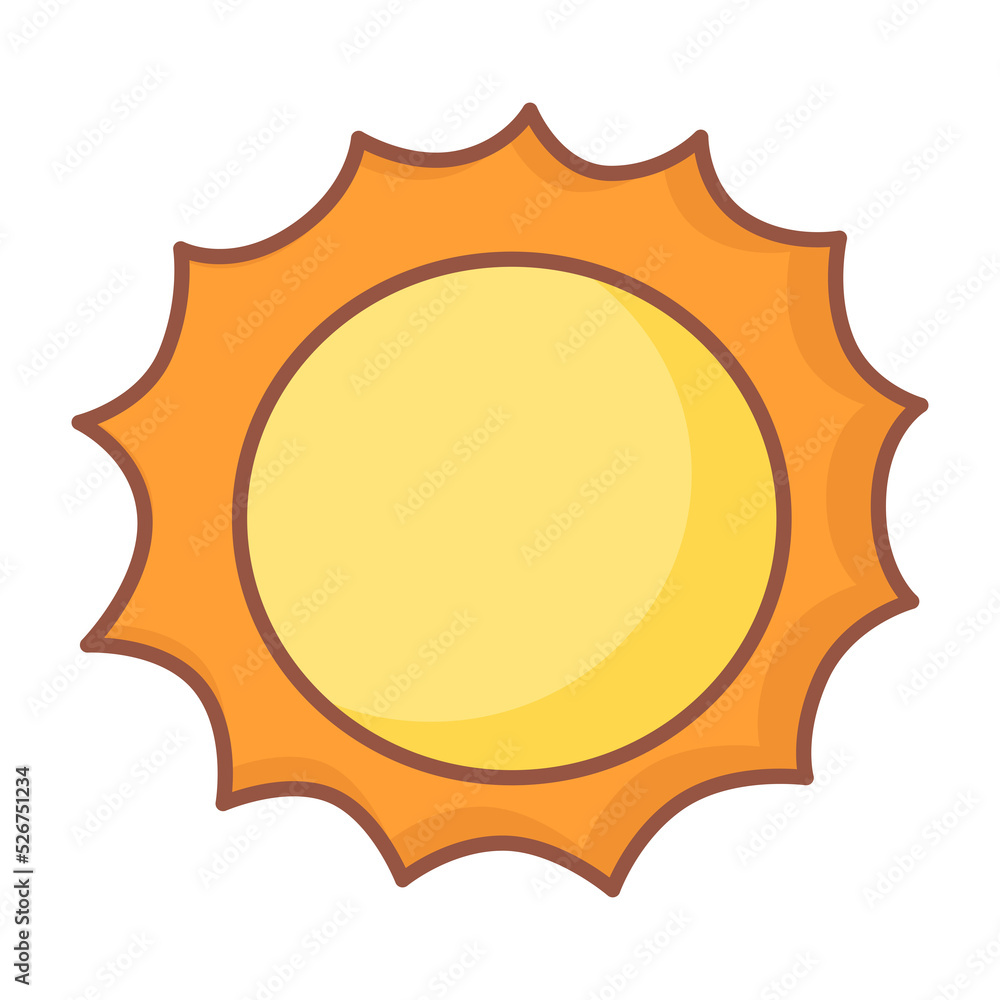 Sun icon. Sun icon.
