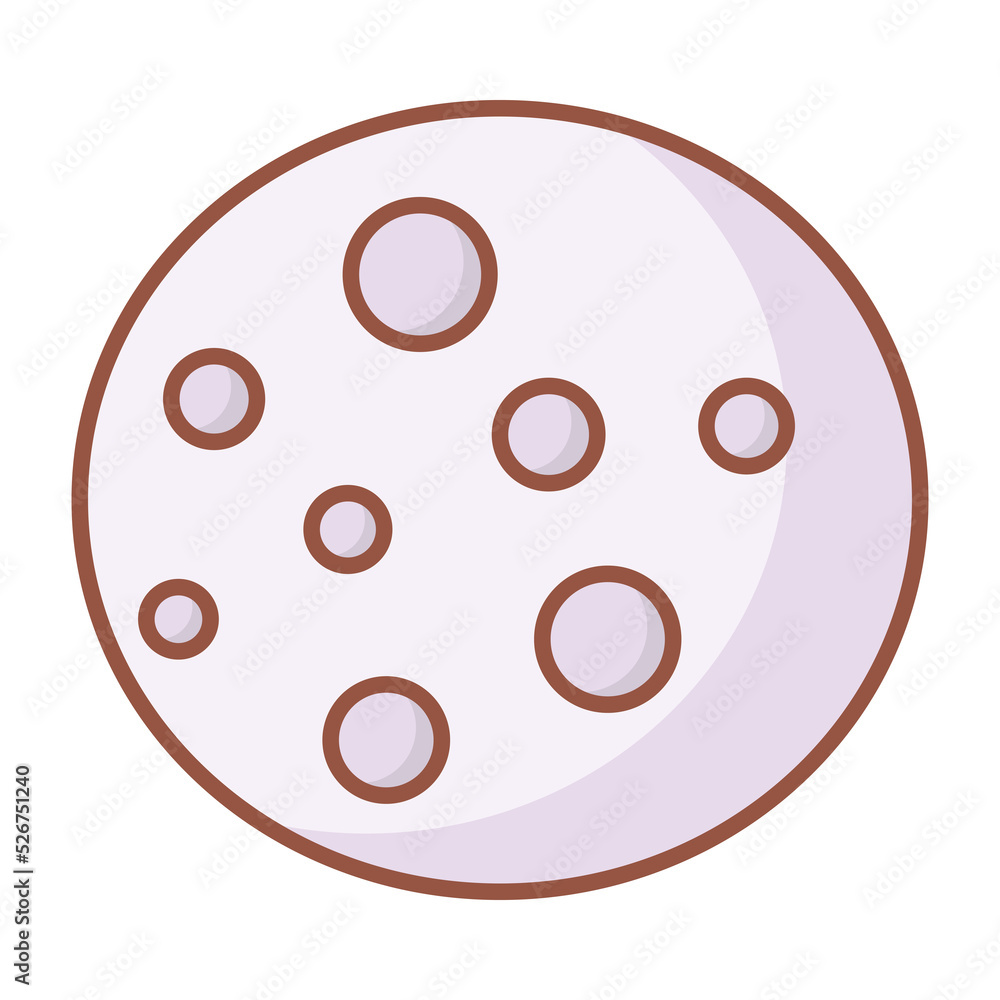 Moon icon. Moon icon.