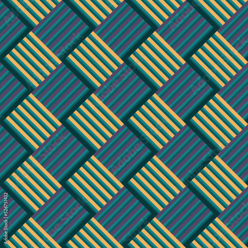 Vector pattern, ethnic background cloth, plaid native cloth, seamless pattern, suitable for textile accessories, wrapping paper, packaging, etc. © yuwadee