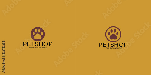 Petshop logo design with modern style