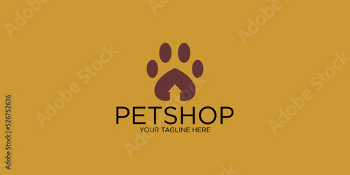 Petshop logo design with modern style