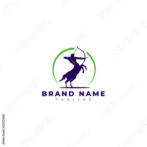 Chiropractic logo vector design template, centaur logo