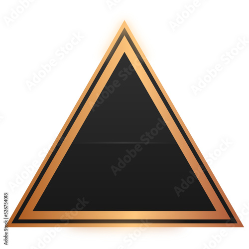 black triangle bronze frame background 