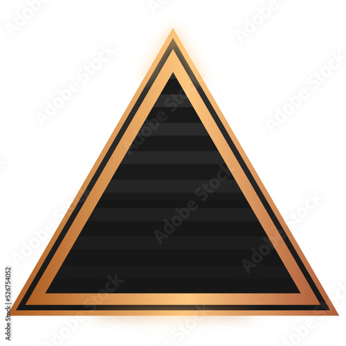 black triangle bronze frame background
