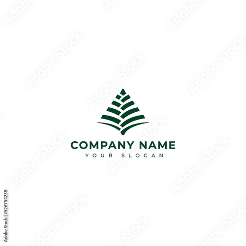 Pine cone logo vector design template