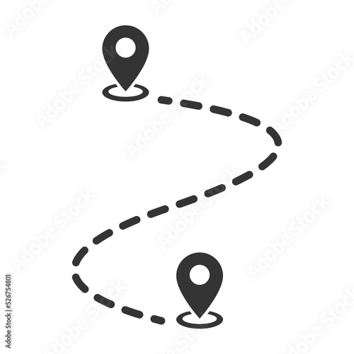 route icon. map pointer. location, pin, gps, roadmaps.