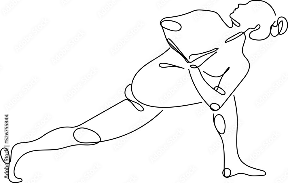 twisted high lunge yoga pose, golden line art illustration twisted high lunge yoga pose, golden line art illustration