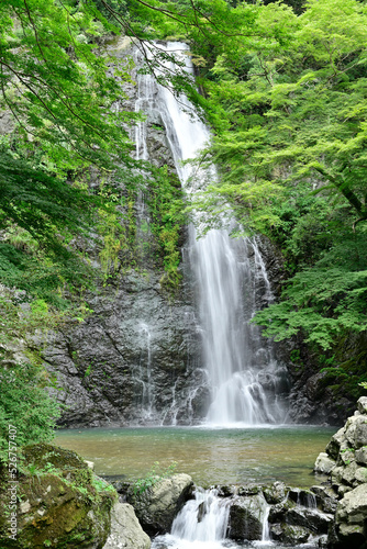 日本の大阪にある箕面の滝。箕面大滝。 © lastpresent