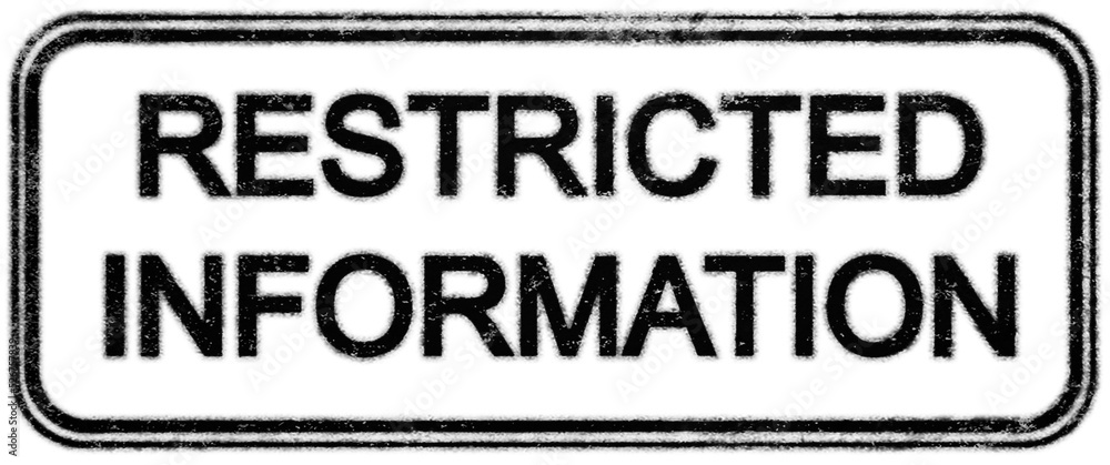 Restricted information stamp over transparent backgound. Restricted information stamp over transparent backgound.
