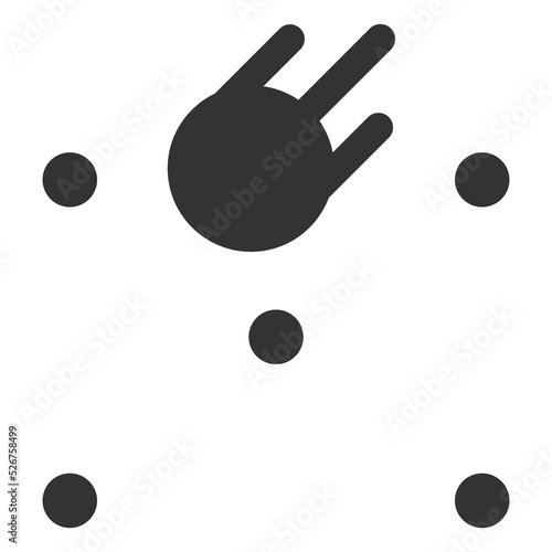 Plinko mines game icon. Flat style vector illustration isolated on white background