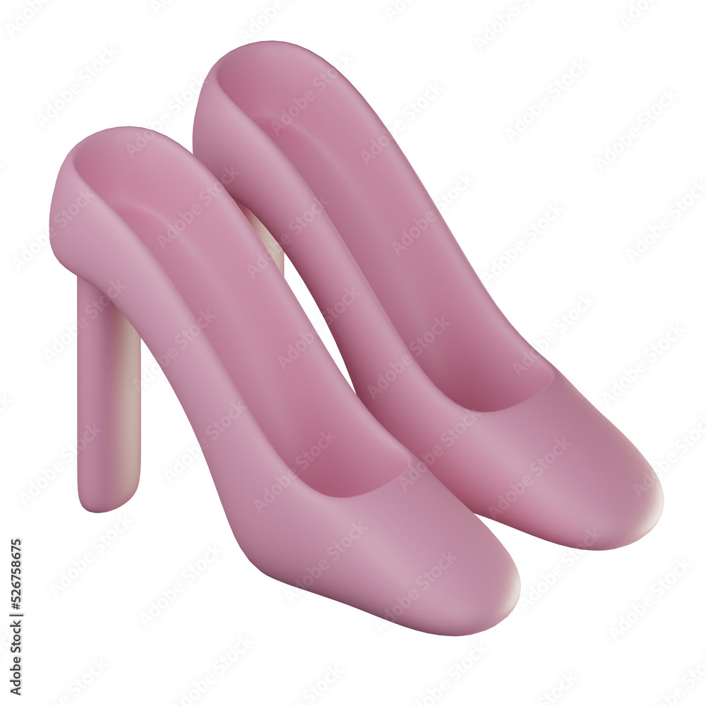 3D High Heels Illustration