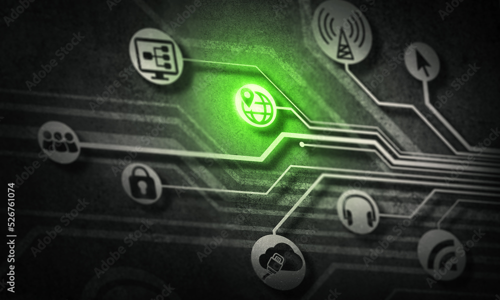 Obraz premium Social media communication