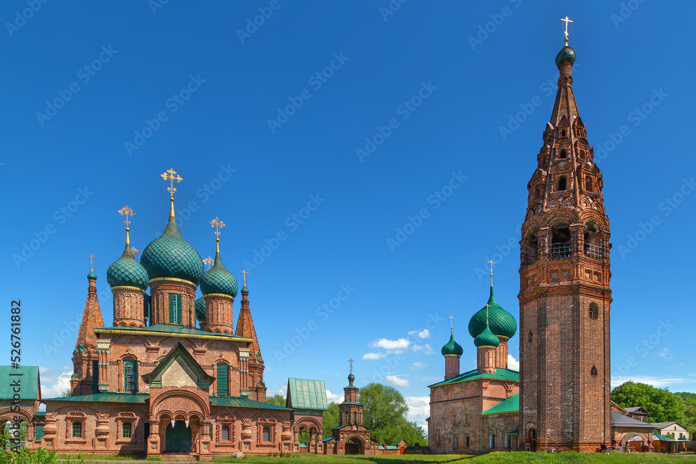 Obraz premium Temple ensemble in Korovniki, Yaroslavl, Russia