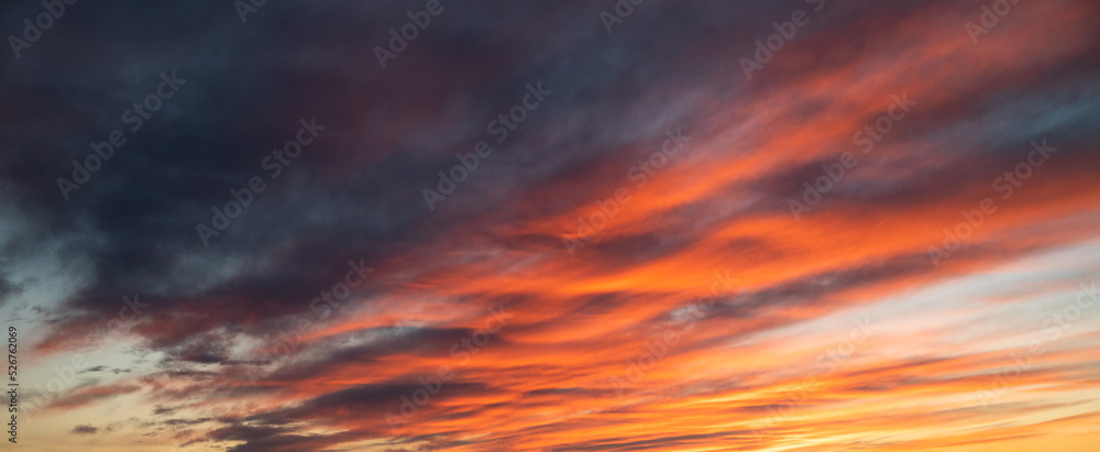sunset sky with gentle colorful clouds sunset sky with gentle colorful clouds