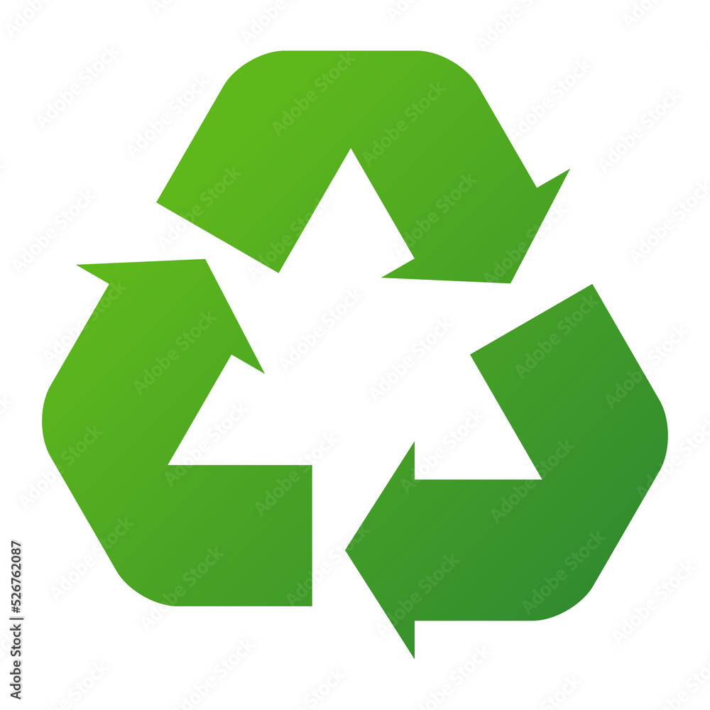Recycle arrow icon. Recycle arrow icon.