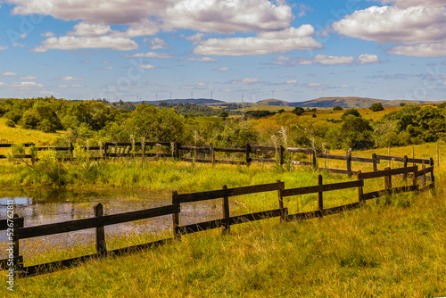 Meadow landscape scene photo