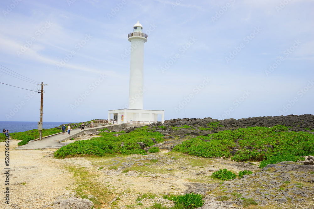 Cape Zanpa Lighthouse in Okinawa, Japan - 日本 沖縄 残波岬灯台