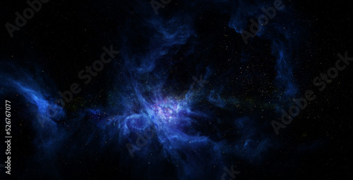 Fototapeta Naklejka Na Ścianę i Meble -  Space and glowing nebula background. Elements of this image furnished by NASA.