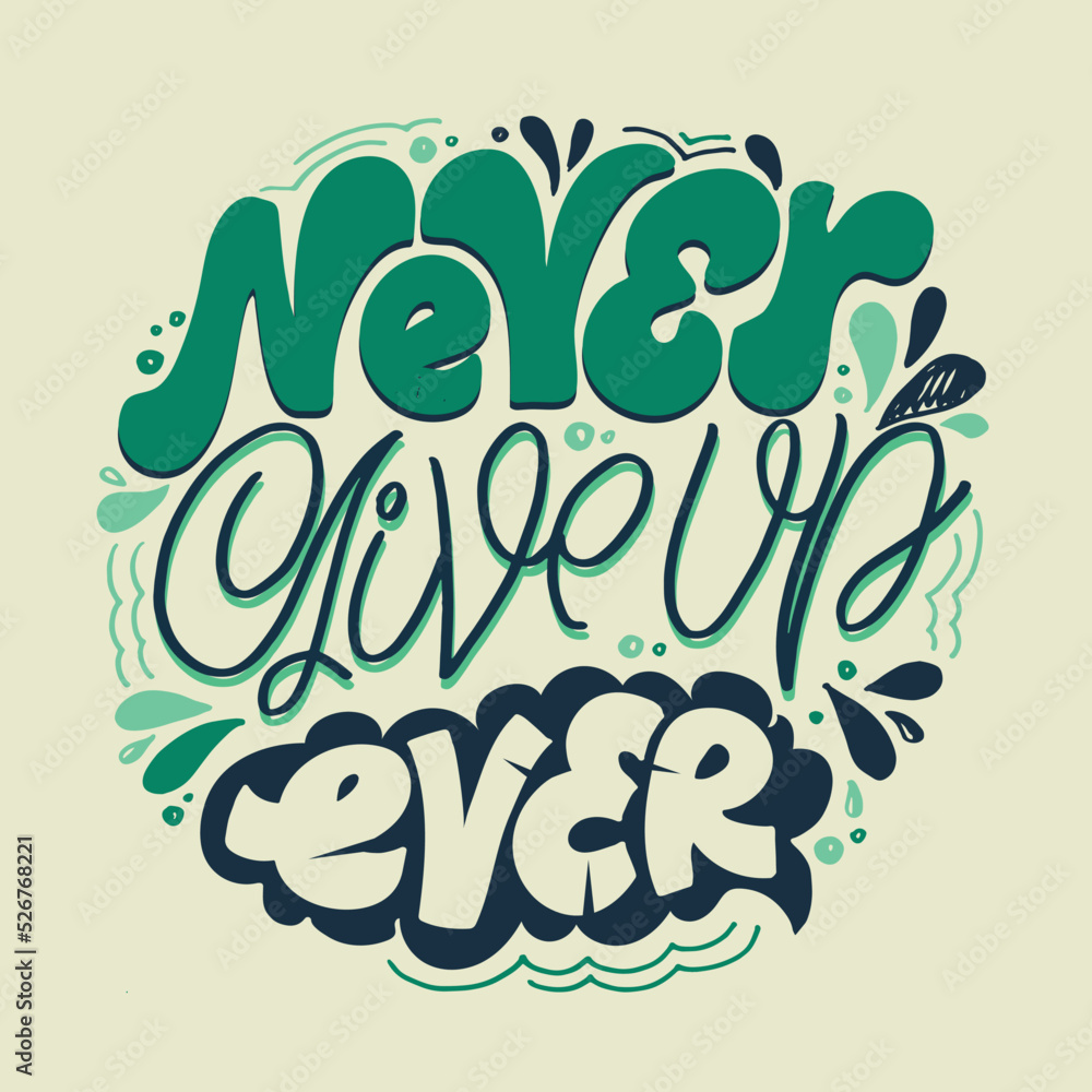 Naklejka premium Inspirational lettering quote postcard. Modern calligraphy. Brush painted letters, vector