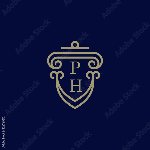 PH classic theme initial logo design which is good for branding