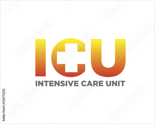 intensive care unit logo designs for medical service and clinic logo